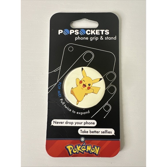Popsocket Popsockets Pokemon Pikachu Phone Grip and Stand New‎ - Picture 1 of 2